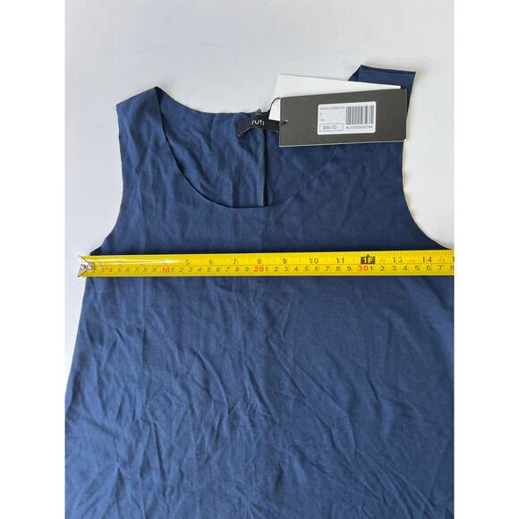 Designer RUTI Navy Nola Long Basic Tank Size 14 (Ruti Size 5) NWT - Picture 8 of 10